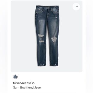 Silver Jeans Women's Blue Boyfriend Jeans